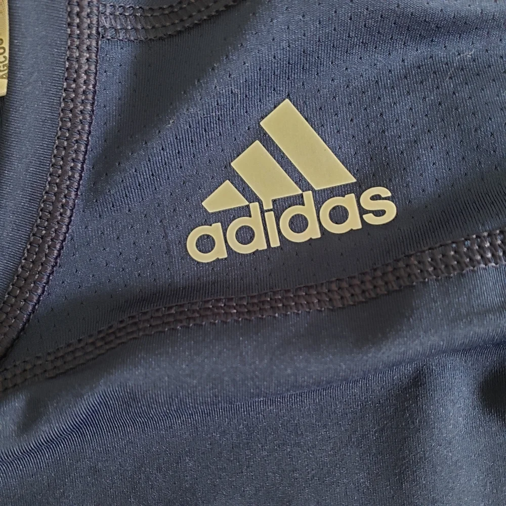 Adidas Navy Climalite Techfit Base Layer Compression Top 2XL Stretch Muscle Tank